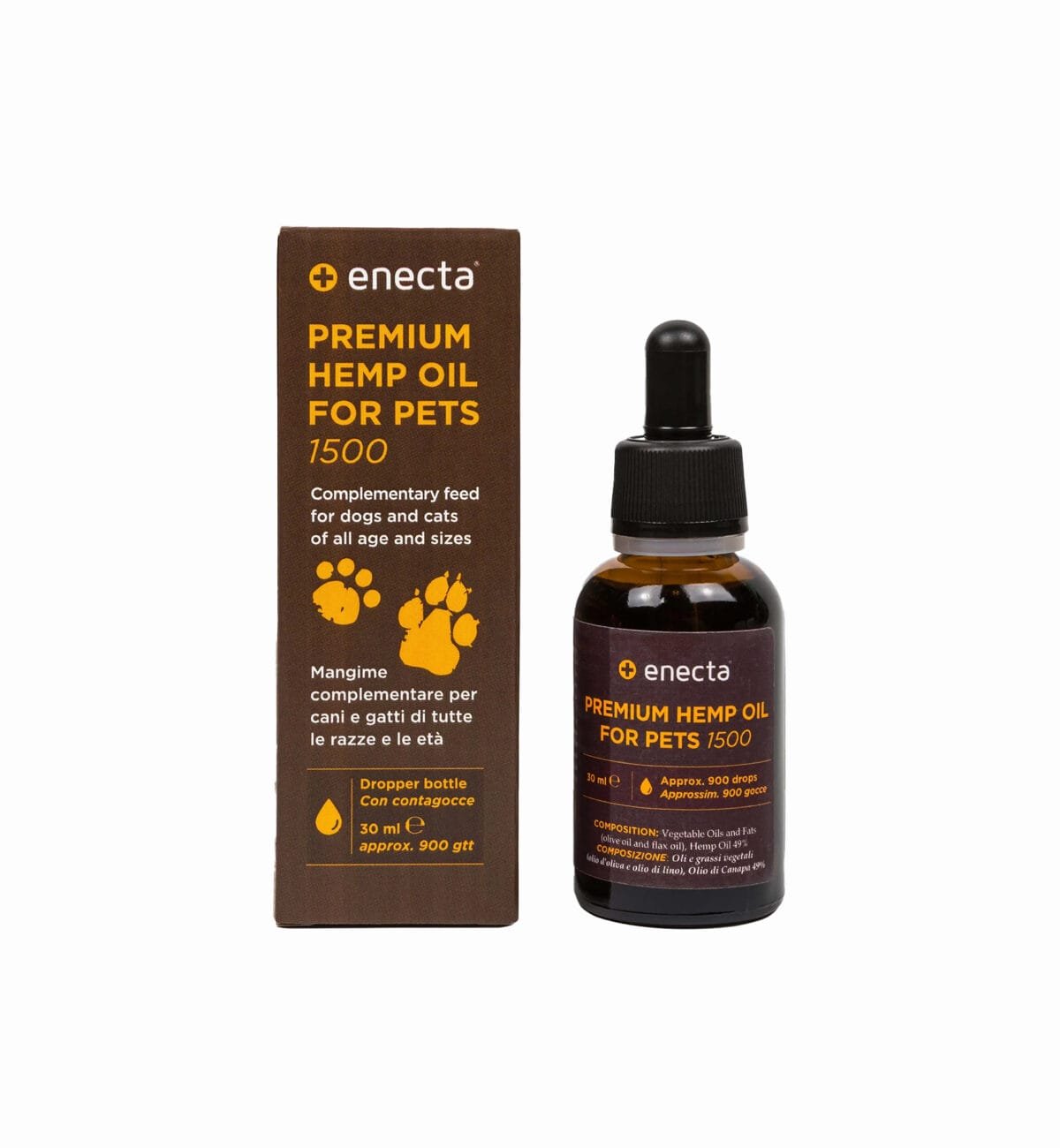 Premium hemp oil for pets - 1500 mg, 30 ml