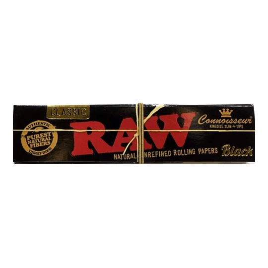 Mortalhas RAW Connoisseur Black KS + Tips